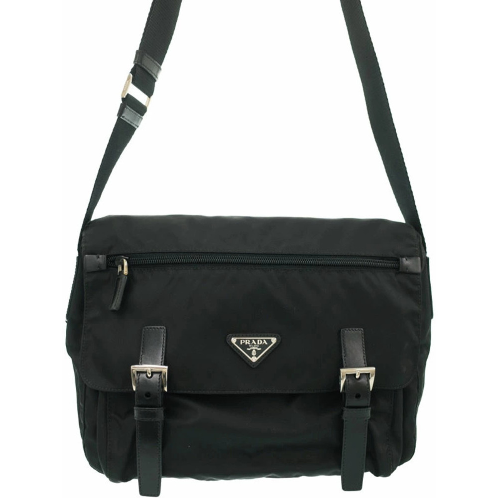 Prada Crossbody Messenger Bag Black